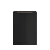 Byron Black Oak Laundry Base Cabinet (632x580x880)