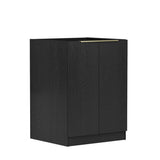 Byron Black Oak Laundry Base Cabinet (632x580x880)