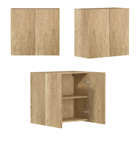Byron Natural Oak Laundry Wall Cabinet (632x328x600)