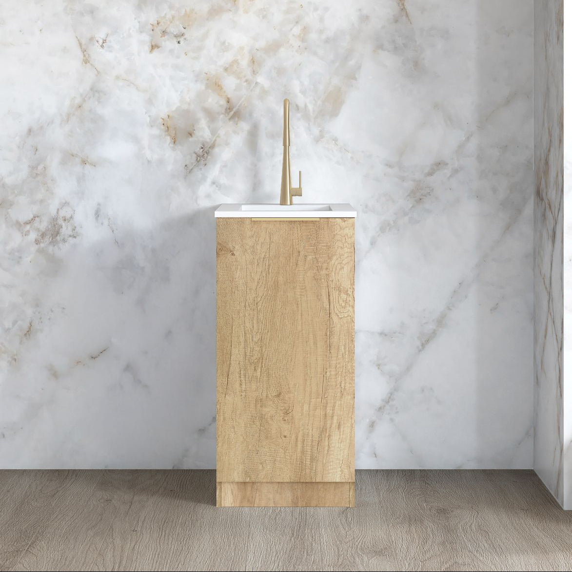 Byron Natural Oak Mini Laundry Kit (430mm)