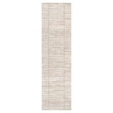 Clara Distressed Thick Lines Beige Grey Rug - C107