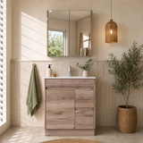 YORK Slim Freestanding Vanity Max Oak 750/900
