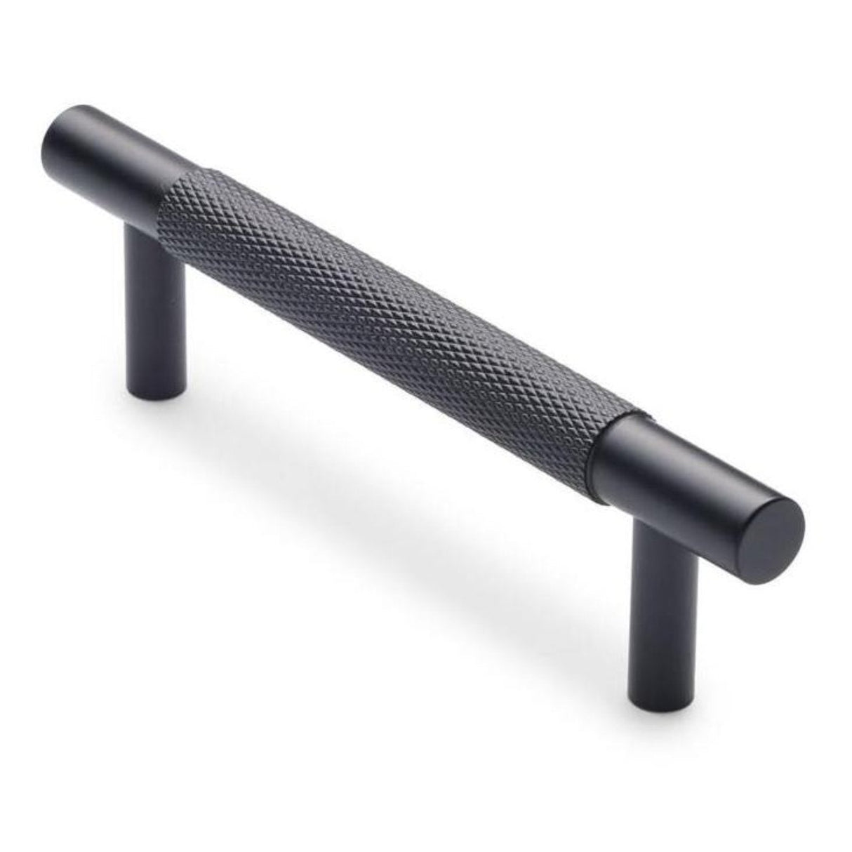 Matte Black Knurled Drawer Pull - Charmian