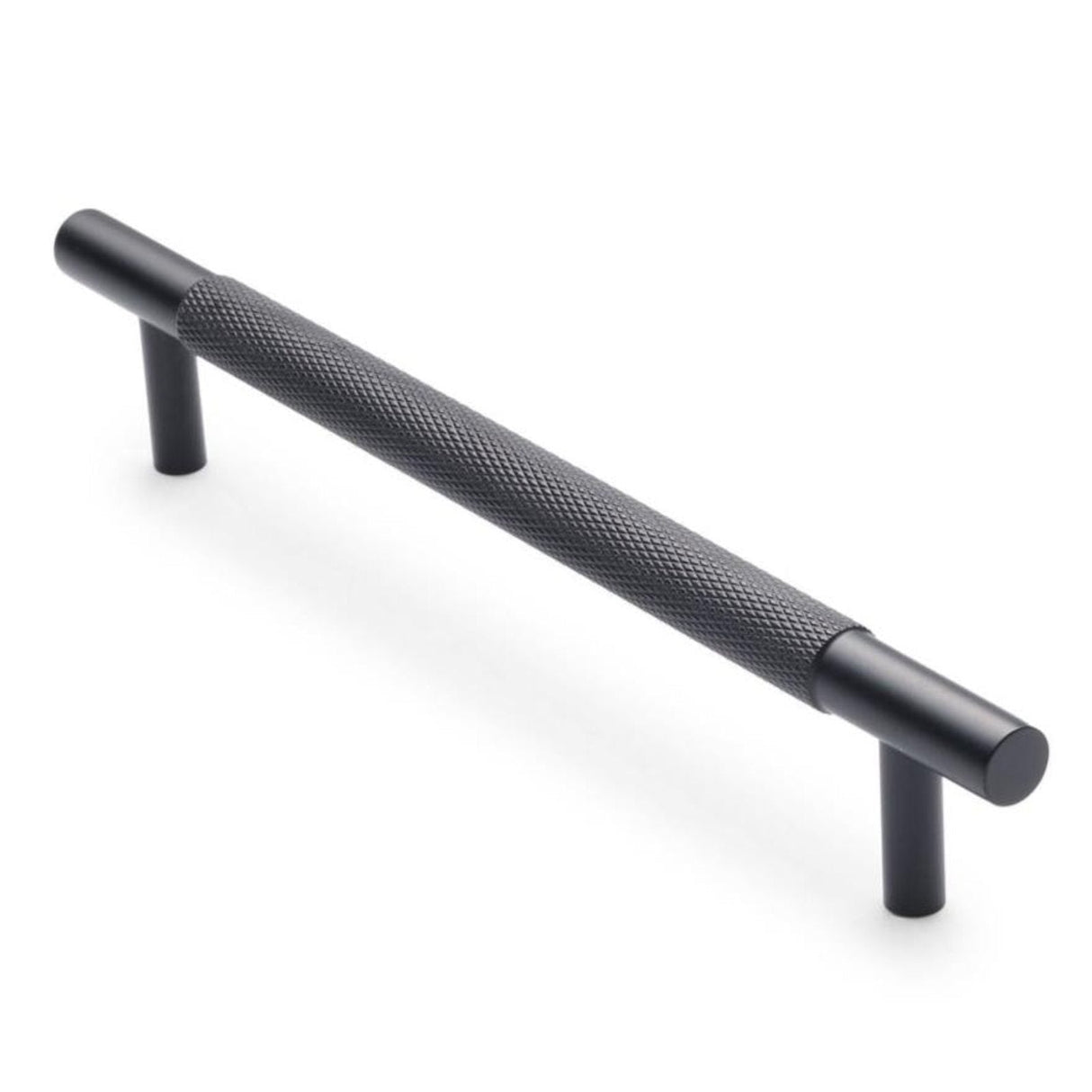 Matte Black Knurled Drawer Pull - Charmian