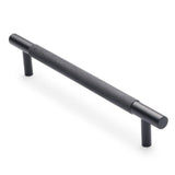 Matte Black Knurled Drawer Pull - Charmian