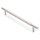 Brushed Nickel Knurled Drawer Pull - Charmian