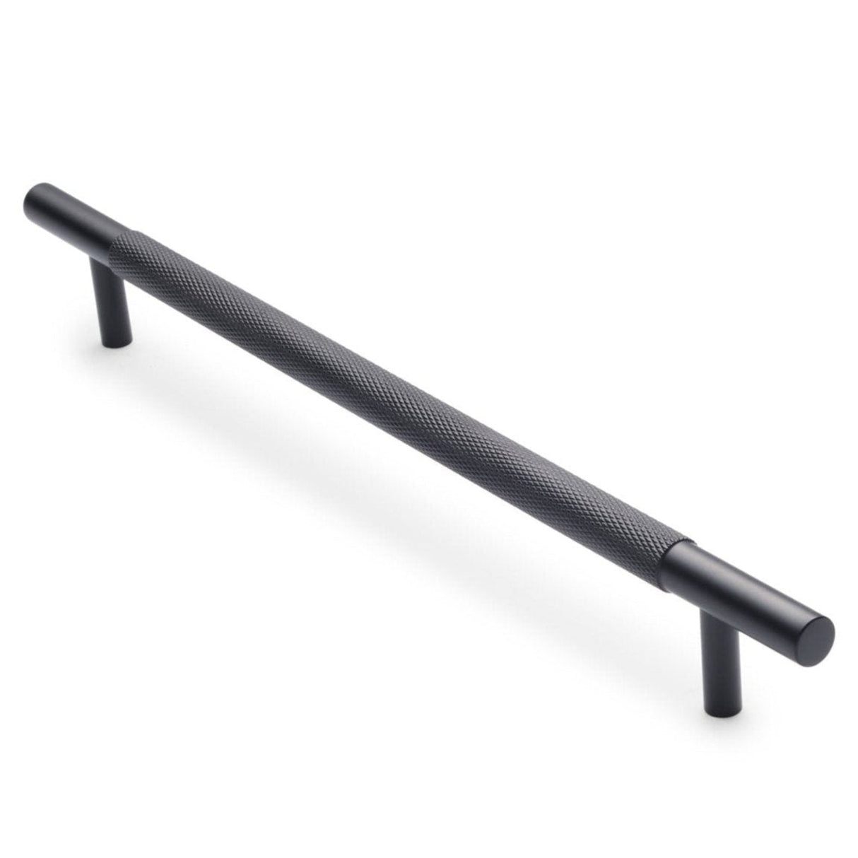 Matte Black Knurled Drawer Pull - Charmian