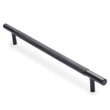 Matte Black Knurled Drawer Pull - Charmian
