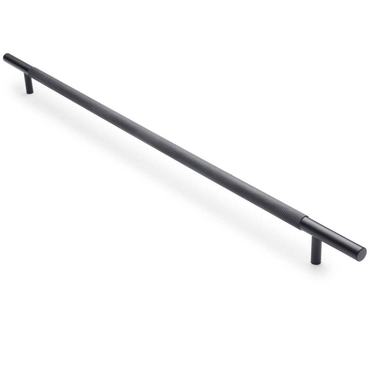 Matte Black Knurled Drawer Pull - Charmian