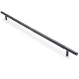 Matte Black Knurled Drawer Pull - Charmian