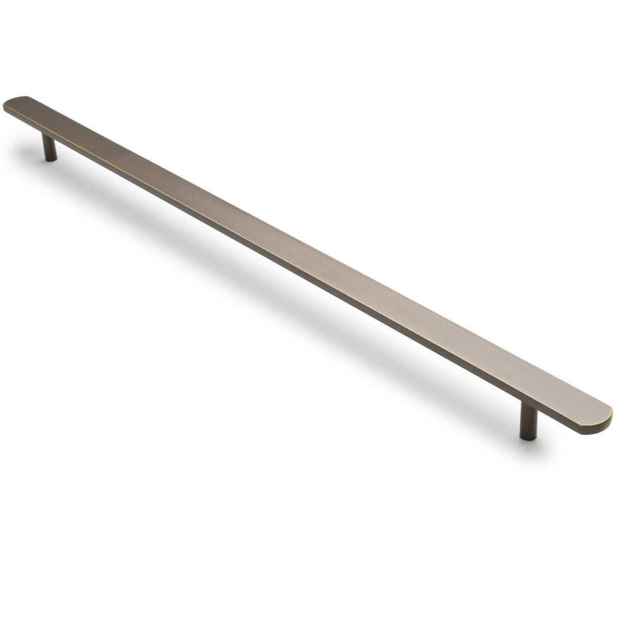 Manovella Aged Brass Oval Profile Cabinet Pull - Imogen