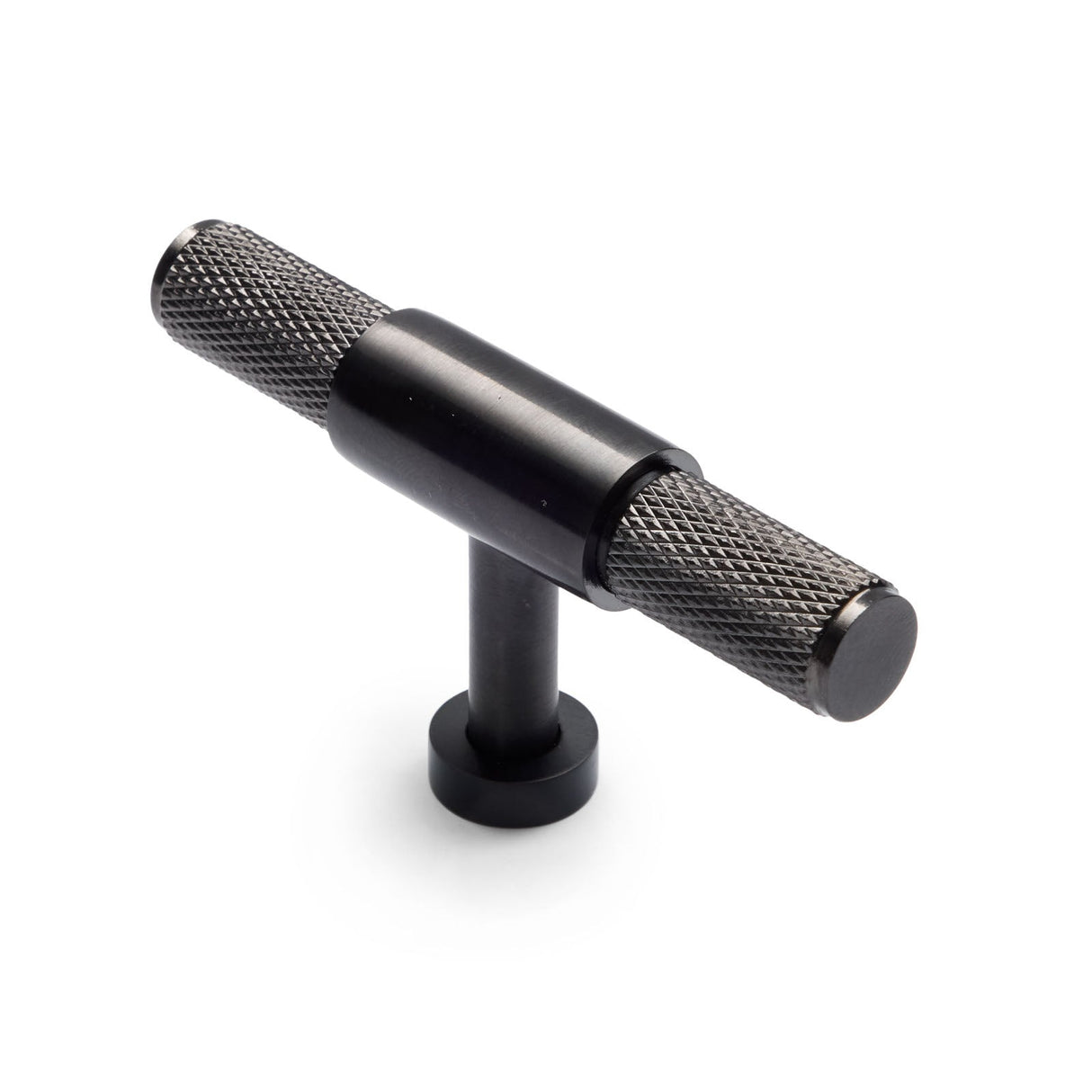 Gunmetal Knurled Cabinet T-Bar Pull - Miranda
