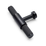 Matte Black Knurled Cabinet T-Bar Pull - Miranda