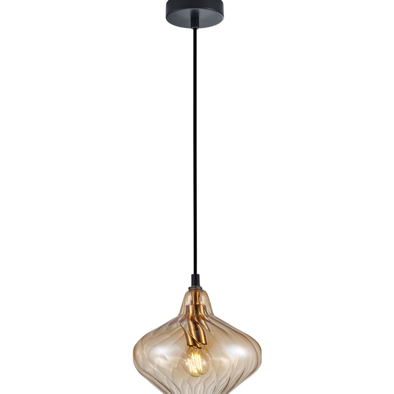 CAMPANA: Interior Wine Glass Shape Ribbed Pendant Lights