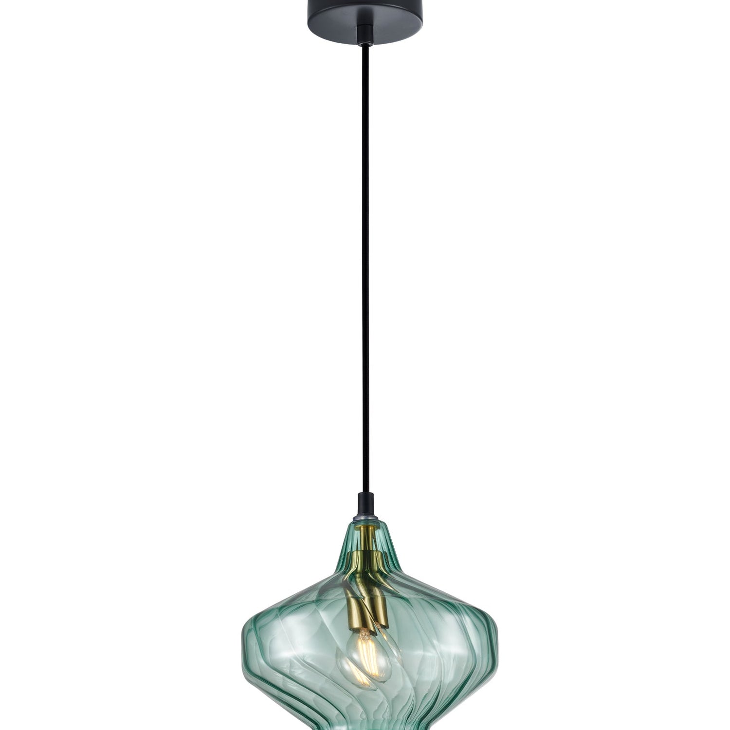 CAMPANA: Interior Wine Glass Shape Ribbed Pendant Lights
