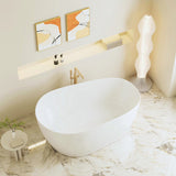CANNES Matte White Free-Standing Bathtub Overflow 1500mm