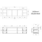 Timberline Carlo Wall Hung Vanity (All Sizes)