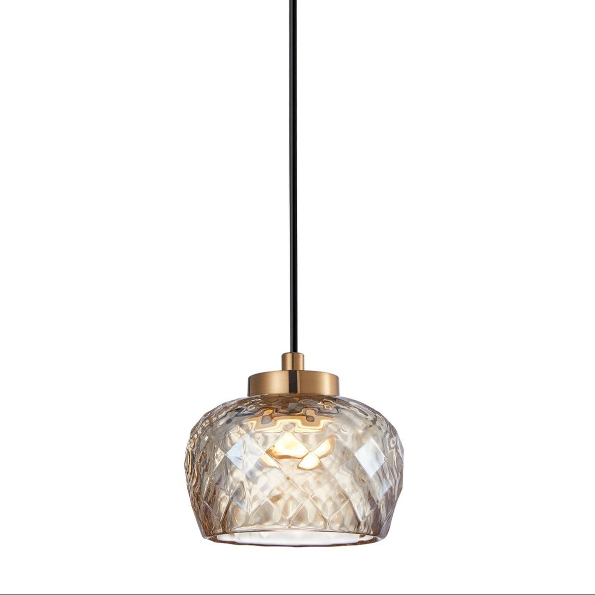 CARAMELLE: Interior LED Tri-CCT Glass with Segments Ellipse Pendant Lights