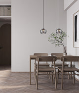 CARAMELLE: Interior LED Tri-CCT Glass with Segments Ellipse Pendant Lights