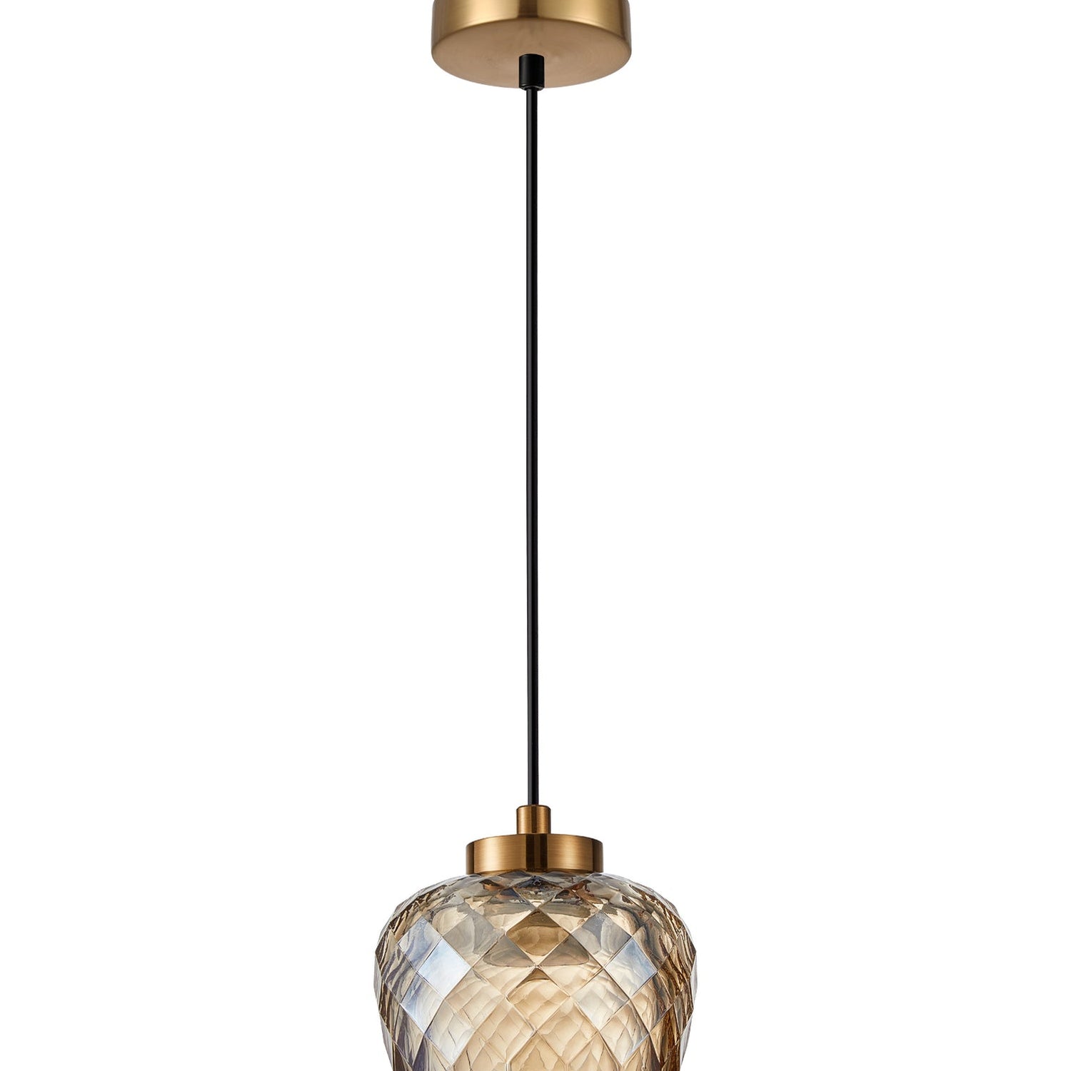 CARAMELLE: Interior LED Tri-CCT Glass with Segments Ellipse Pendant Lights
