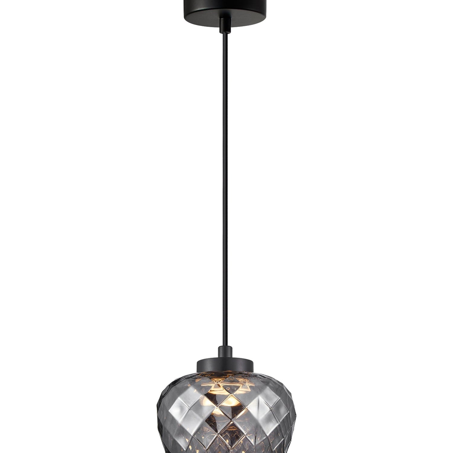 CARAMELLE: Interior LED Tri-CCT Glass with Segments Ellipse Pendant Lights