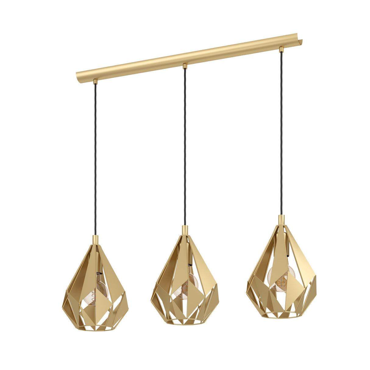 CARLTON Pendant Light (Gold)-3 Lights