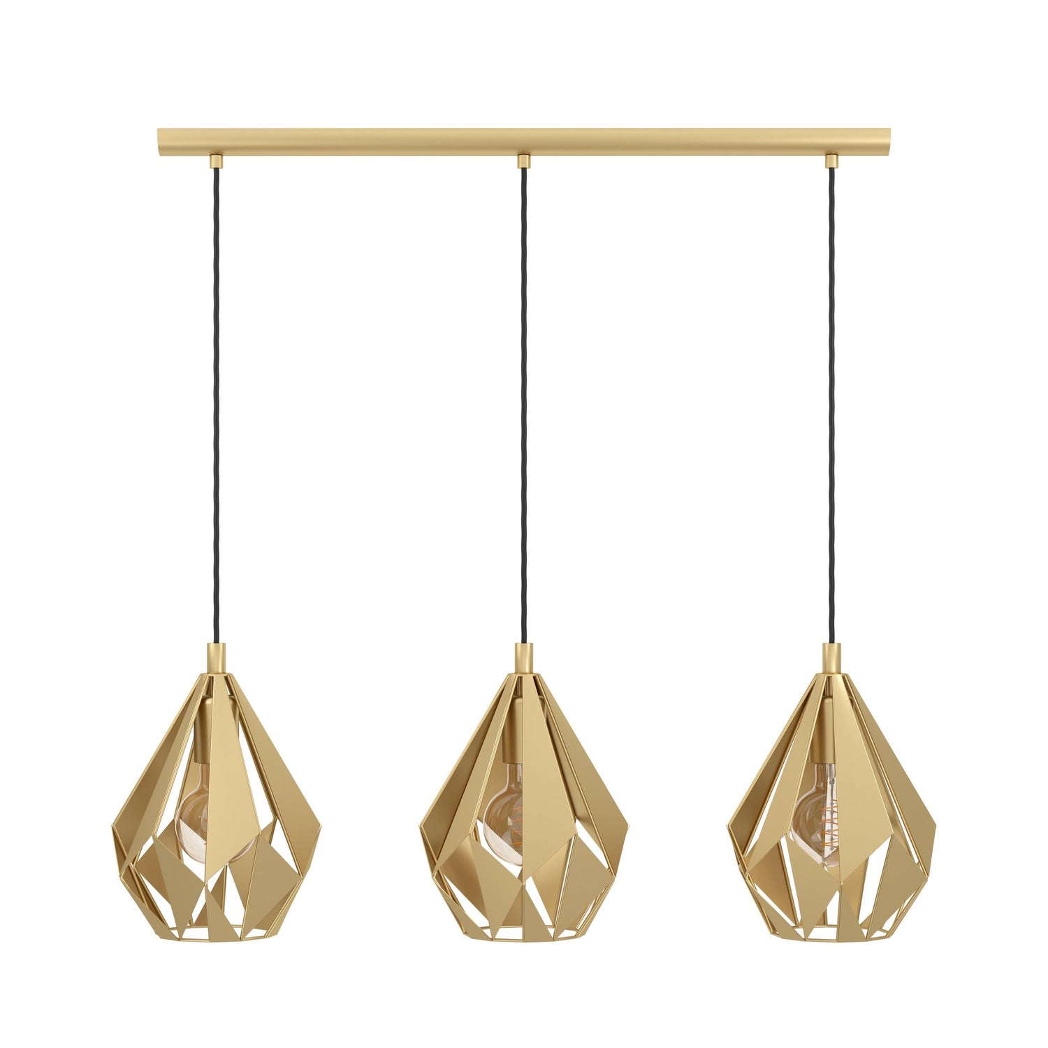 CARLTON Pendant Light (Gold)-3 Lights