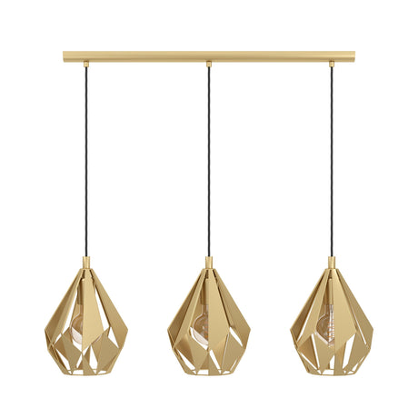 CARLTON Pendant Light (Gold)-3 Lights