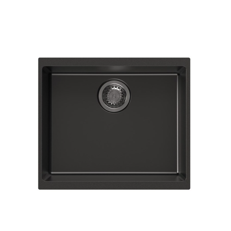 CARYSIL Black Single Bowl Granite Kitchen Sink (530x460x200)