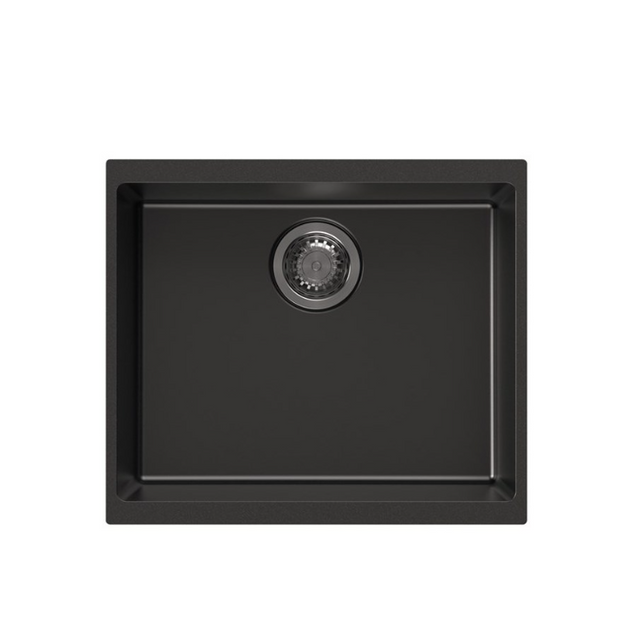 CARYSIL Black Single Bowl Granite Kitchen Sink (530x460x200)