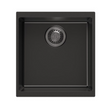 CARYSIL Black Single Bowl Granite Top/Flush/Under Mount (430 x 460 x 200mm)