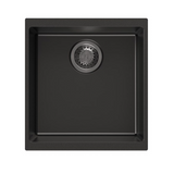 CARYSIL Black Single Bowl Granite Top/Flush/Under Mount (430 x 460 x 200mm)