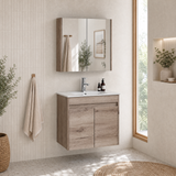 YORK Slim Wall Hung Vanity Max Oak (All Sizes)
