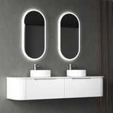 PETRA MARK II Wall Hung Curve Vanity Matte White (All Sizes)