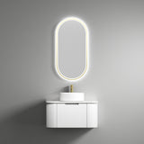 PETRA MARK II Wall Hung Curve Vanity Matte White (All Sizes)