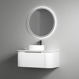PETRA MARK II Wall Hung Curve Vanity Matte White (All Sizes)