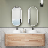 Briony Wall Hung Curve Vanity Mia Oak (All Size)