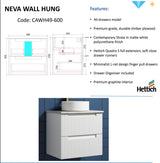NEVA Wall Hung Vanity Matte White (All Sizes)