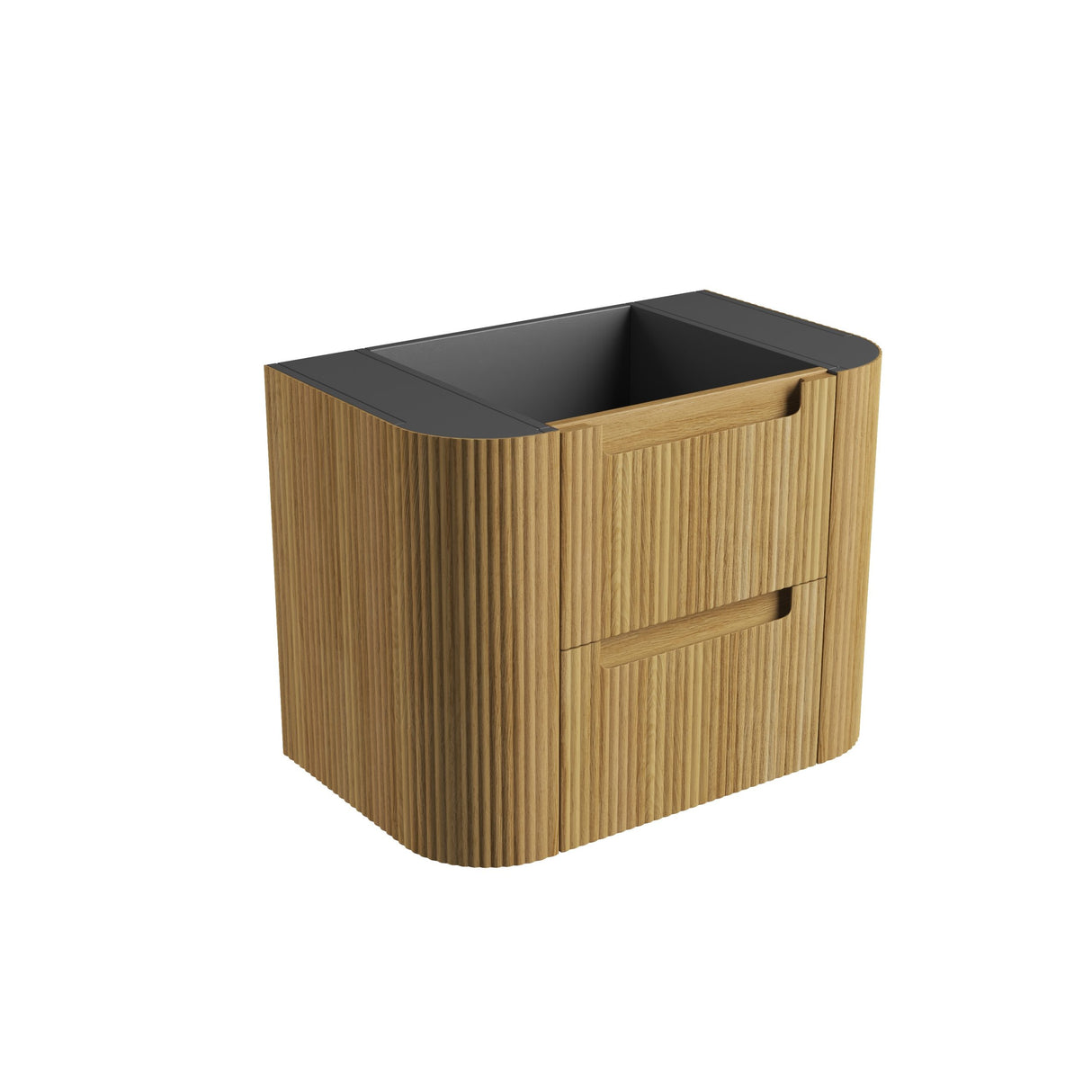 VARCELLI Tier Wall Hung Curve Vanity Harvest Oak (All Sizes)