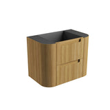 VARCELLI Tier Wall Hung Curve Vanity Harvest Oak (All Sizes)