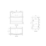 Lovina Floor Standing Vanity Harvest Oak (All Sizes)