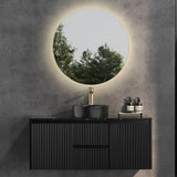 Brindabella Wall Hung Vanity (Middle Drawer) 1200mm (Single/Double Bowl) (Matte Black)