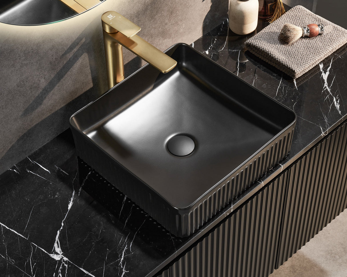 Brindabella Wall Hung PVC Cabinet 1200mm (Single Bowl) (Matte Black)