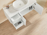 Brindabella Wall Hung PVC Cabinet 1200mm (Single Bowl) (Matte White)