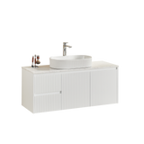 Brindabella Wall Hung PVC Cabinet 1200mm (Single Bowl) (Matte White)