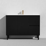 Brighton Freestanding PVC Vanity 1200mm (Single Bowl) (Matte Black)