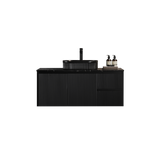 Brindabella Wall Hung PVC Cabinet 1200mm (Single Bowl) (Matte Black)