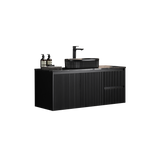 Brindabella Wall Hung PVC Cabinet 1200mm (Single Bowl) (Matte Black)