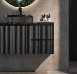 Brindabella Wall Hung PVC Cabinet 1200mm (Single Bowl) (Matte Black)