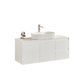 Brindabella Wall Hung PVC Cabinet 1200mm (Single Bowl) (Matte White)
